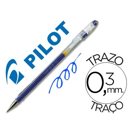 Boligrafo pilot g 1 azul tinta gel