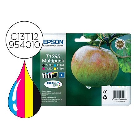 Ink jet epson t1295 sx420 525wd 620fw t12914240340440 pack multicolor