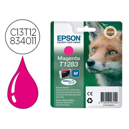 Ink jet epson t1283 stylus s22 sx125 magenta 170 pag 