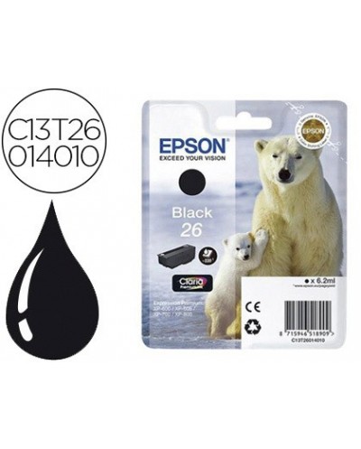 Ink jet epson t2601 expression xp 600 605 700 800 negro 220 pag 