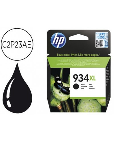 Ink jet hp 934xl ojp 6230 6830 negro 1000 pag