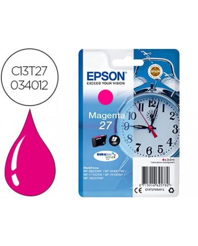 Ink jet epson 27 wf 3620 711 0 7610 7620 magenta 300 pag