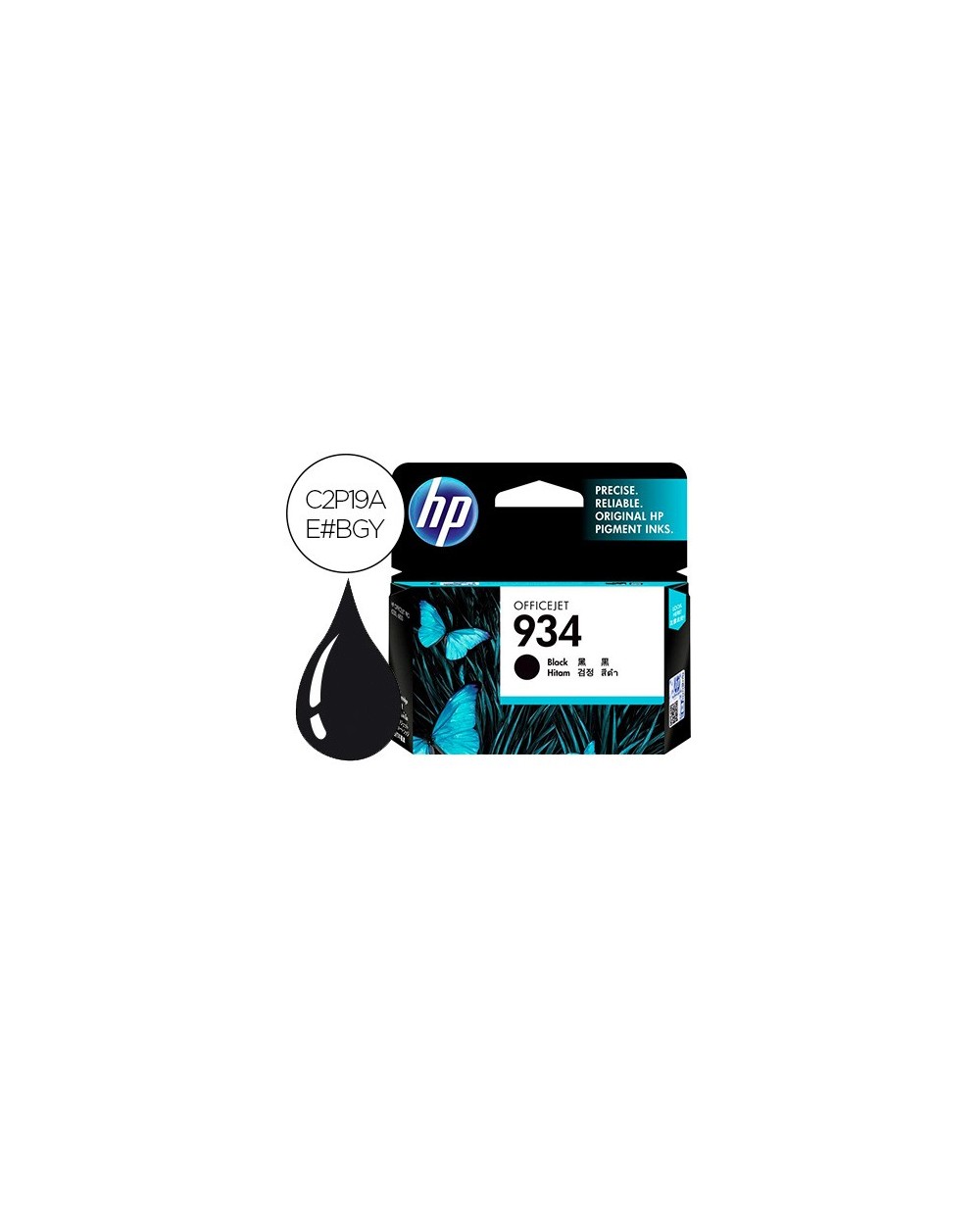 Ink jet hp 934 officejet 6815 6230 6830 negro 400 pag