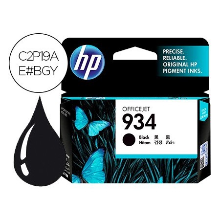 Ink jet hp 934 officejet 6815 6230 6830 negro 400 pag