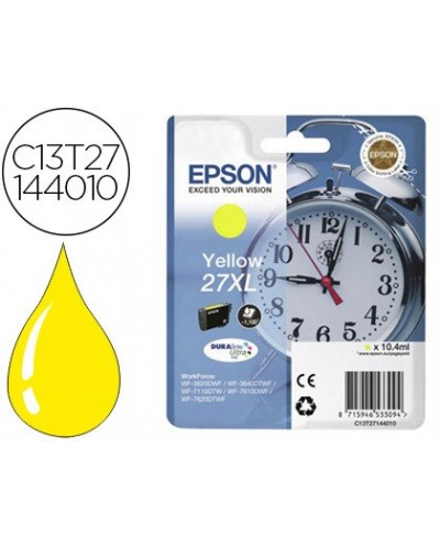 Ink jet epson 27xl wf 3620 7110 7610 7620 amarillo 1100 pag