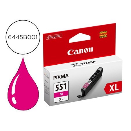 Ink jet canon cli 551xl mg5450 ip7250 mg6350 magenta