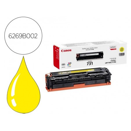 Toner canon 731 lbp7100cn lbp7100cw amarillo 1500 pag