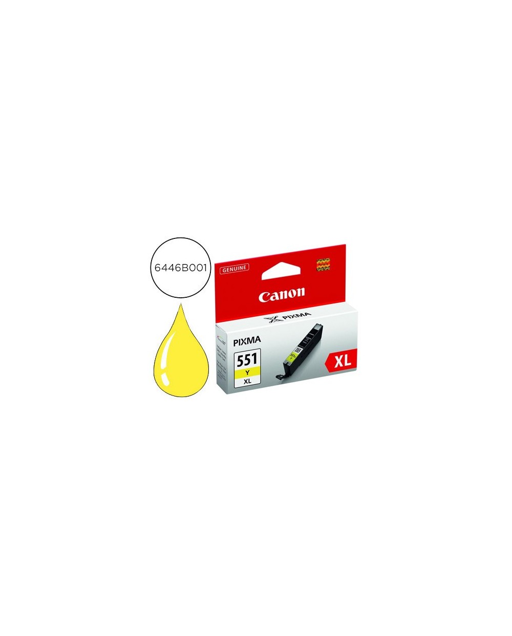 Ink jet canon cli 551xl ip7250 mg5450 mg6350 amarillo