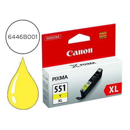 Ink jet canon cli 551xl ip7250 mg5450 mg6350 amarillo