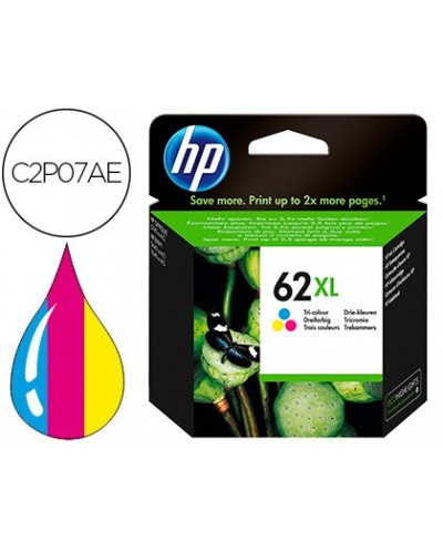 Ink jet hp 62xl envy 5640 7640 officejet 5740 tricolor 415 pag