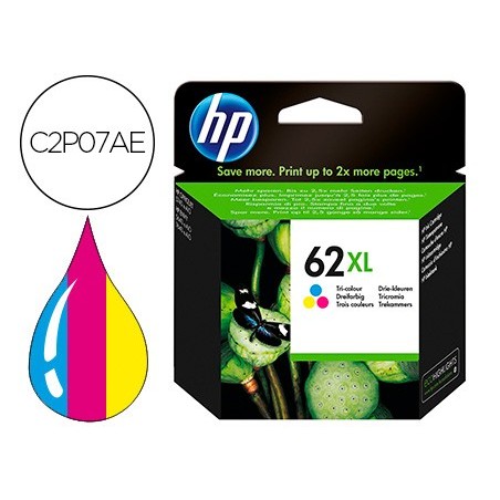 Ink jet hp 62xl envy 5640 7640 officejet 5740 tricolor 415 pag