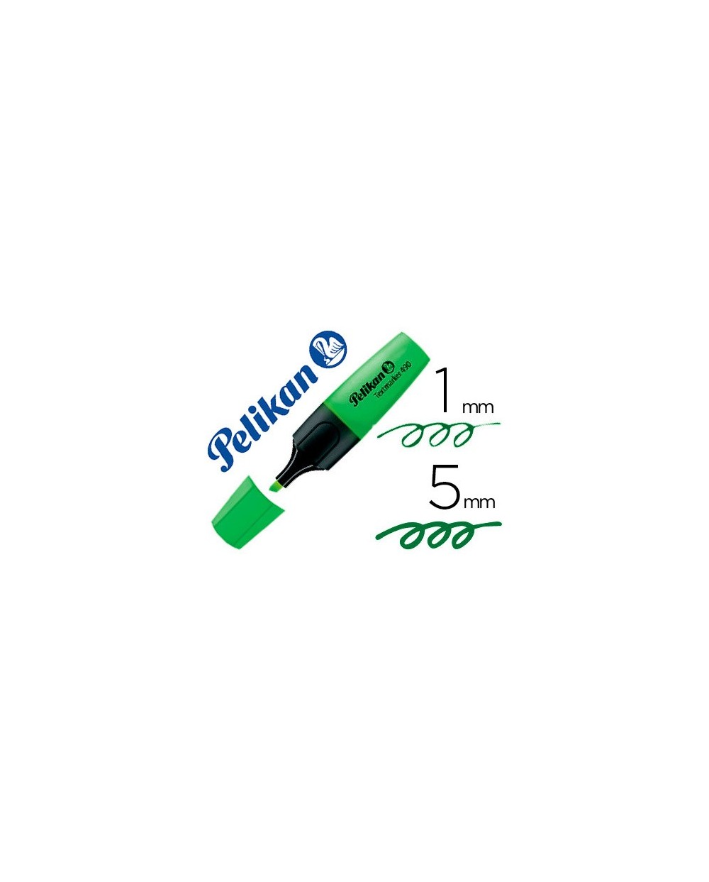 Rotulador pelikan fluorescente textmarker 490 verde