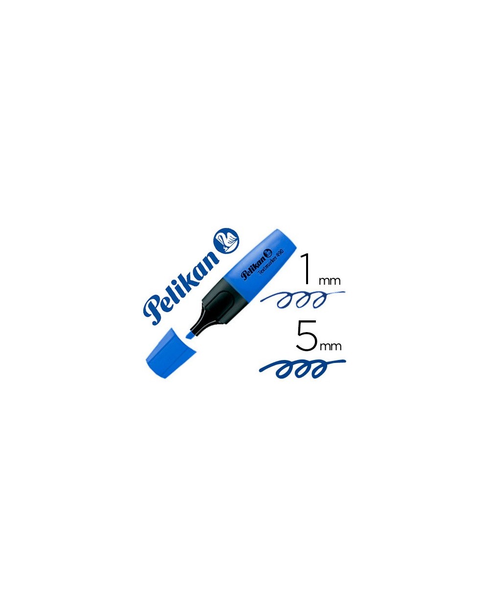 Rotulador pelikan fluorescente textmarker 490 azul