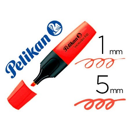 Rotulador pelikan fluorescente textmarker 490 rojo