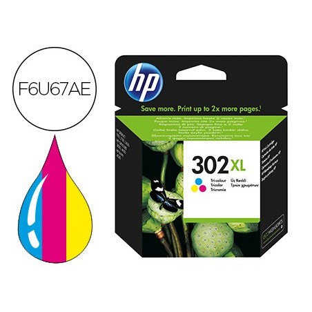 Ink jet hp 302xl envy 4524 4527 4528 4521 tricolor 330 pag