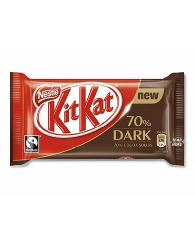 Kit kat nestle dark 70 cacao paquete de 4 barritas 415 gr