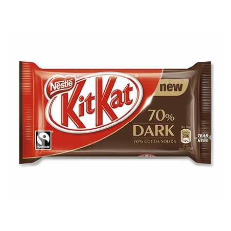 Kit kat nestle dark 70 cacao paquete de 4 barritas 415 gr