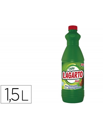Lejia con detergente lagarto pino botella de 15 l