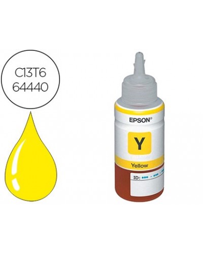 Tinta epson t6644 et2500 2550 14000 l475 565 575 4500 amarillo botella 70 ml 6500 pag