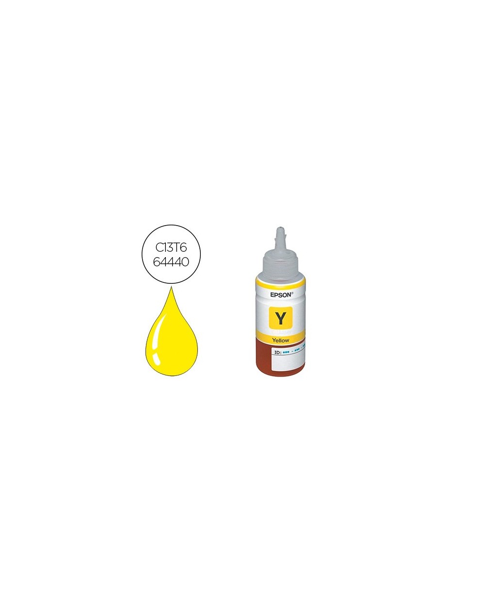 Tinta epson t6644 et2500 2550 14000 l475 565 575 4500 amarillo botella 70 ml 6500 pag