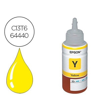 Tinta epson t6644 et2500 2550 14000 l475 565 575 4500 amarillo botella 70 ml 6500 pag