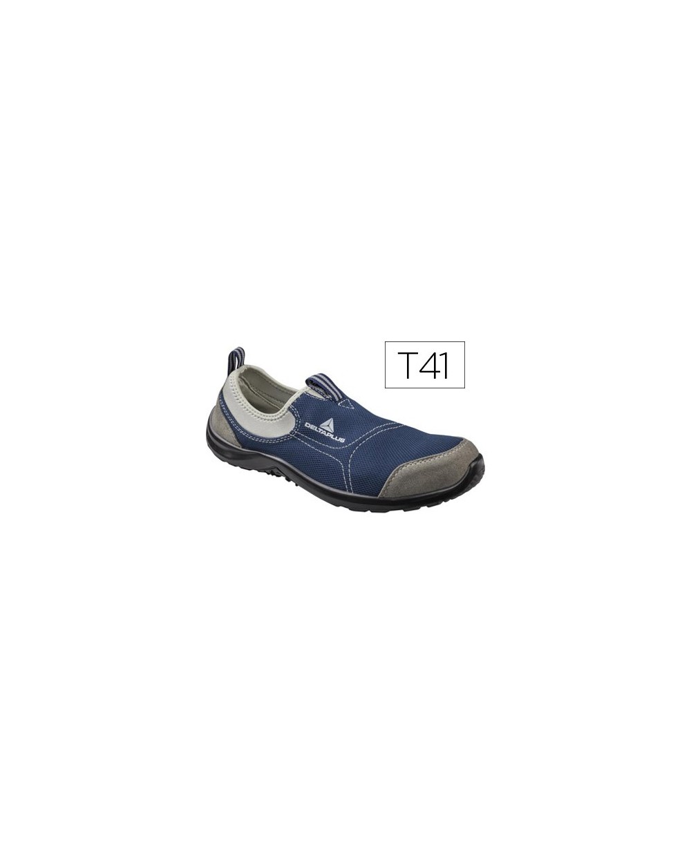 Zapatos de seguridad deltaplus de poliester y algodon con plantilla y puntera color azul marino talla 41