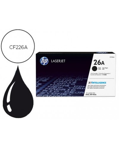 Toner hp 26a laserjet pro m402d m402dn m402dw m402n mfp m426dw mfp m426fdn mfp m426fdw negro 3100 paginas