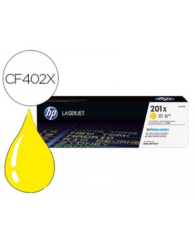 Toner hp 201x laserjet pro m252 mfp m277 amarillo 2300 pag