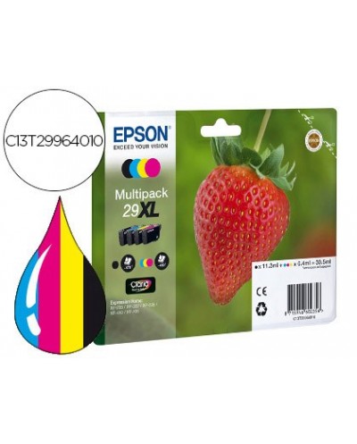 Ink jet epson home 29xl t2996 xp435 330 235 multipack 4 colores negro amarillo cian magenta