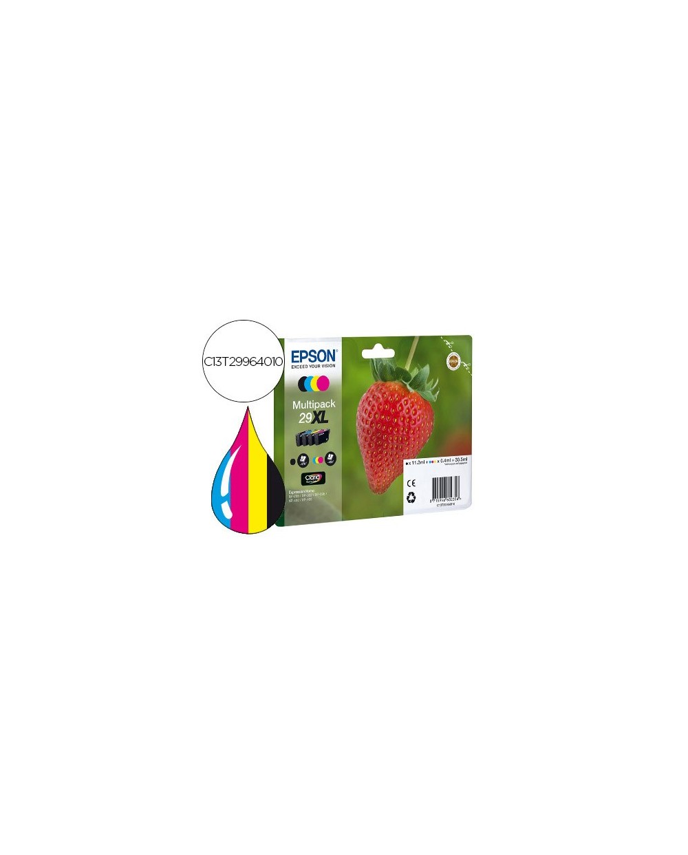 Ink jet epson home 29xl t2996 xp435 330 235 multipack 4 colores negro amarillo cian magenta