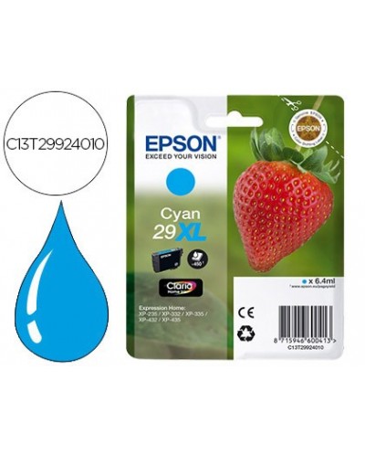 Ink jet epson home 29xl t2992 xp435 330 335 332 430 235 432 cian 450 pag