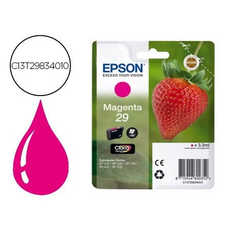 Ink jet epson home 29 t2983 xp435 330 335 332 430 235 432 magenta 175 pag