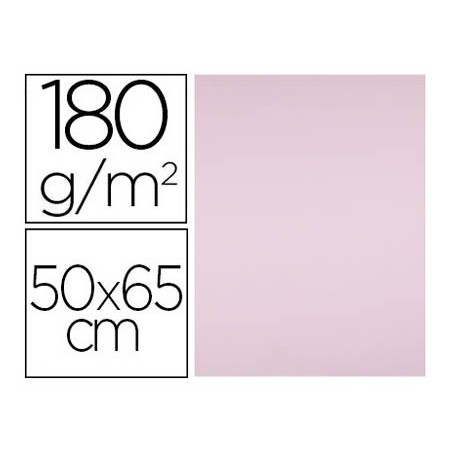 Cartulina liderpapel 50x65 cm 180g m2 rosa paquete de 25