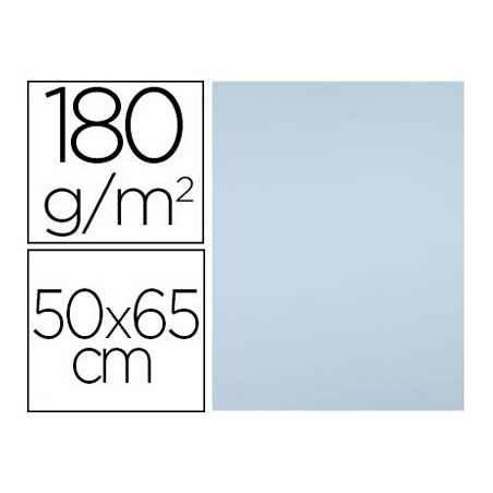 Cartulina liderpapel 50x65 cm 180g m2 azul paquete de 25