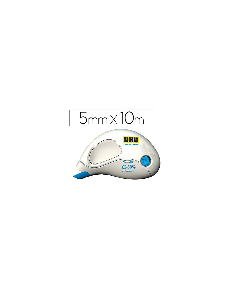 Corrector uhu roller compacto 5 mm x 10 mt unidad