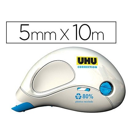 Corrector uhu roller compacto 5 mm x 10 mt unidad